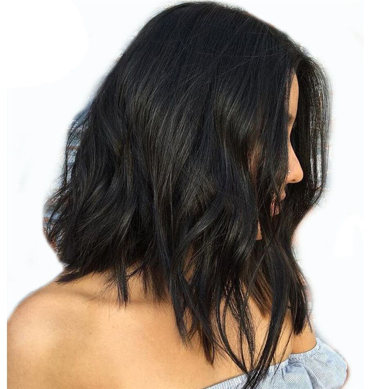 Loose body wave 150% Density Bob Lace Front Wig Human Hair Remy Hair Pre Plucked Hairline Glueless