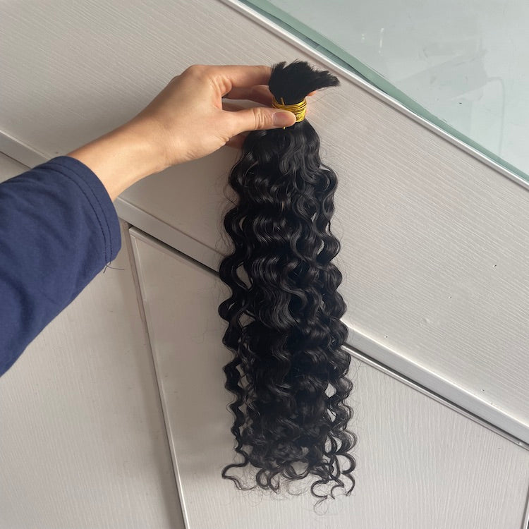 Hair bulk Human Raw Hair For Braiding Natural Color 100% Real Human Hair