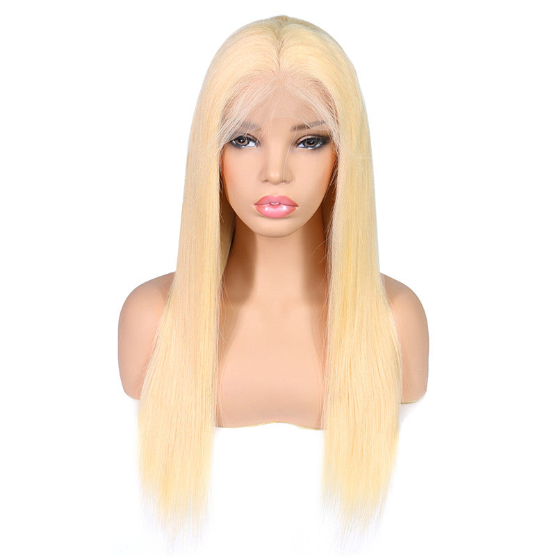 Color Full Lace Wig 613# Color Top Quality With Baby Hair Blonde Color Wig 130% Density