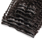 Afro Kinky Curly Human Hair Extensions 10 Pcs/Set Best Clip Ins For Black Hair Natural Black Full Head