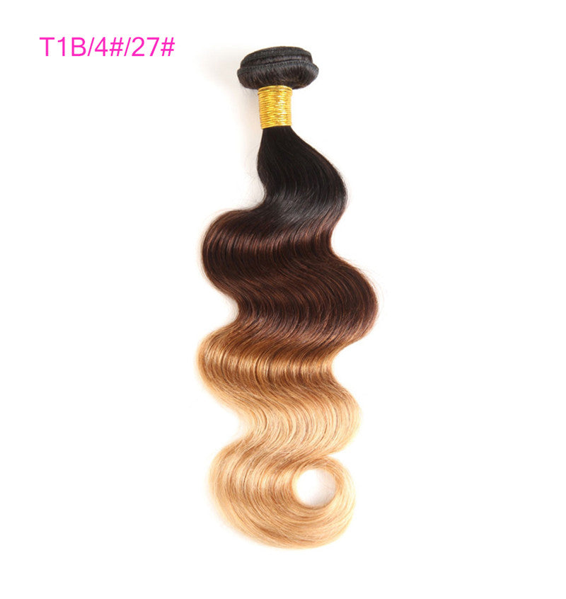 4 Bundles Ombre Hair 2019 Hair Color Trends 100% Human Hair Rose Gold Ombre On Dark Hair