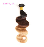 4 Bundles Ombre Hair 2019 Hair Color Trends 100% Human Hair Rose Gold Ombre On Dark Hair