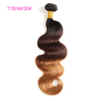 4 Bundles Ombre Hair 2019 Hair Color Trends 100% Human Hair Rose Gold Ombre On Dark Hair
