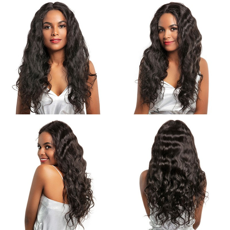 Transparent Lace Natural Wave Hair Wig 130% 180% Density Full Lace Wig Human Hair Wigs For Black Women