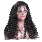 13x6 Lace Front Wig Deep Wave Curly Pre Plucked Hairline No Chemical Processing Hand Tied Human Hair