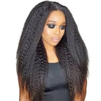 2 Bundles Kinky Straight Hair Extensions Factory Cheap Natural Top Grade Human Hair