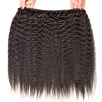 2 Bundles Kinky Straight Hair Extensions Factory Cheap Natural Top Grade Human Hair