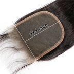 5x5 Straight Lace Closure Virgin Hair Medium Brown Lace Pre Plucked Hairline Swiss HD Lace