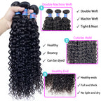 1 Bundle Water Wave Hair Virgin Hair Bundle Deals No Shedding No Tangle Human Hair Extension