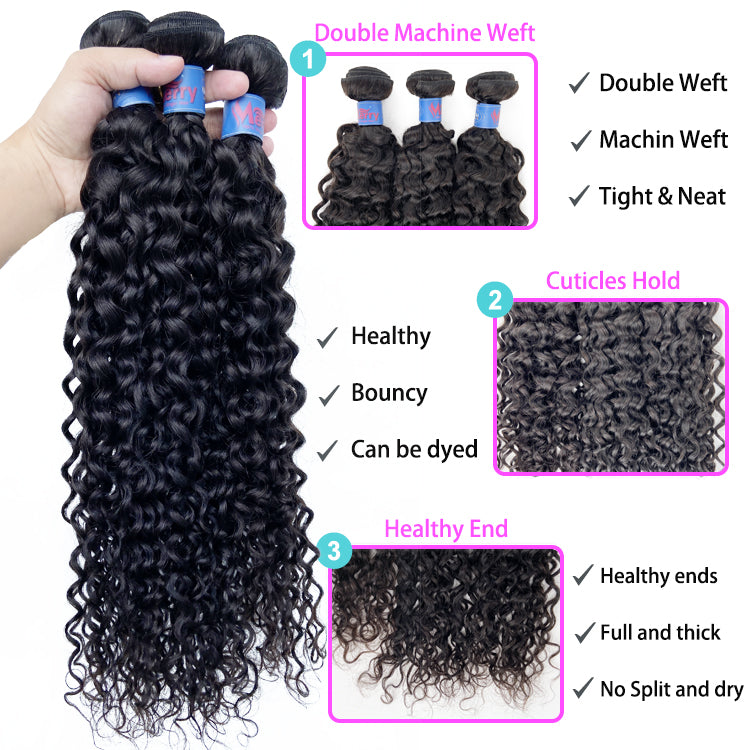 2 Bundles Water Wave Hair Top Selling Products In Alibaba Natural 100% Raw Unprocessed Wholesale