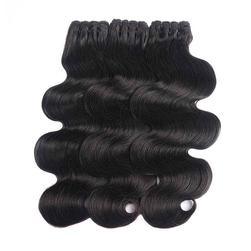 Wholesale Body Wave Bundles Deals Double Drawn Weft Hair Extension Peruvian Brazilian Hair Weave Bundles