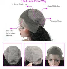 360 New Curl 13x6 Lace Front Wig 130 150 180 300 Density With Baby Hair Pre Plucked Hairline Natural Headline