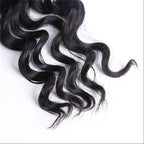 2 Bundles Natural Wave Natural Color Hair With 360 Lace Frontal Wavy Hair