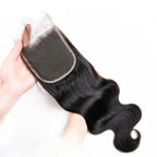 Brazilian Bady Wave Hair HD Transparent Lace Closure Free/Middle/Three Part Remy Human Hair 4x4 Inch Swiss Lace Top Closure Factory Wholesale Price Bl