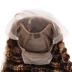 MerryHair 4#27 Highlight Wholesale Cheap Transparent Lace Front Wig Human Hair Lace Wigs