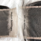 Brazilian Straight Hair HD Transparent Lace Closure Free/Middle/Three Part Remy Human Hair 4x4 Inch Swiss Lace Top Closure Bleached Knots