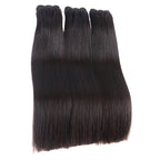 Natural Black Hair Straight Double Drawn Virgin Hair Bundles Vietnamese Thick Hair Ends Human Hair Extensions