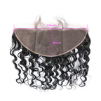 13x6 Wavy Natural Wave Lace Frontal Natural Headline Hand Tied Pre Plucked Hairline Suitable Dying Colors