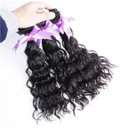 3 Bundles Water Wave With Human Hair 360 Lace Frontal With Baby Hair