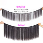 Natural Black Hair Straight Double Drawn Virgin Hair Bundles Vietnamese Thick Hair Ends Human Hair Extensions