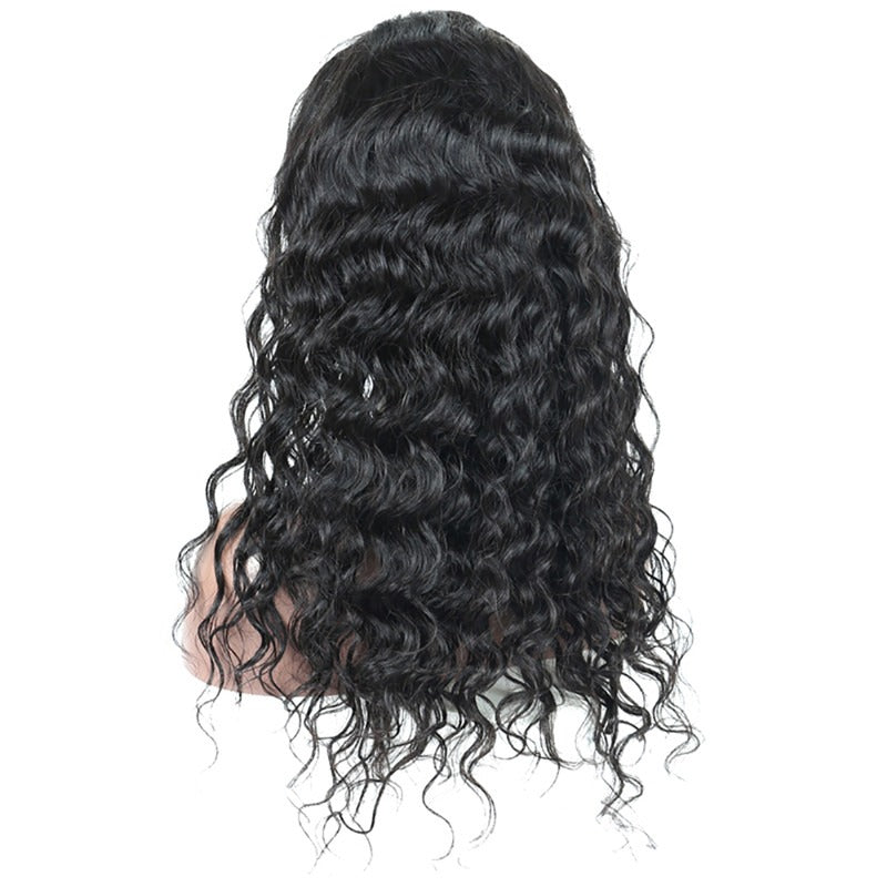Transparent Lace Natural Wave Hair Wig 130% 180% Density Full Lace Wig Human Hair Wigs For Black Women