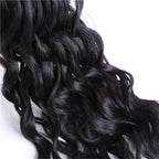 2 Bundles Water Wave With Human Hair 360 Lace Frontal With Baby Hair