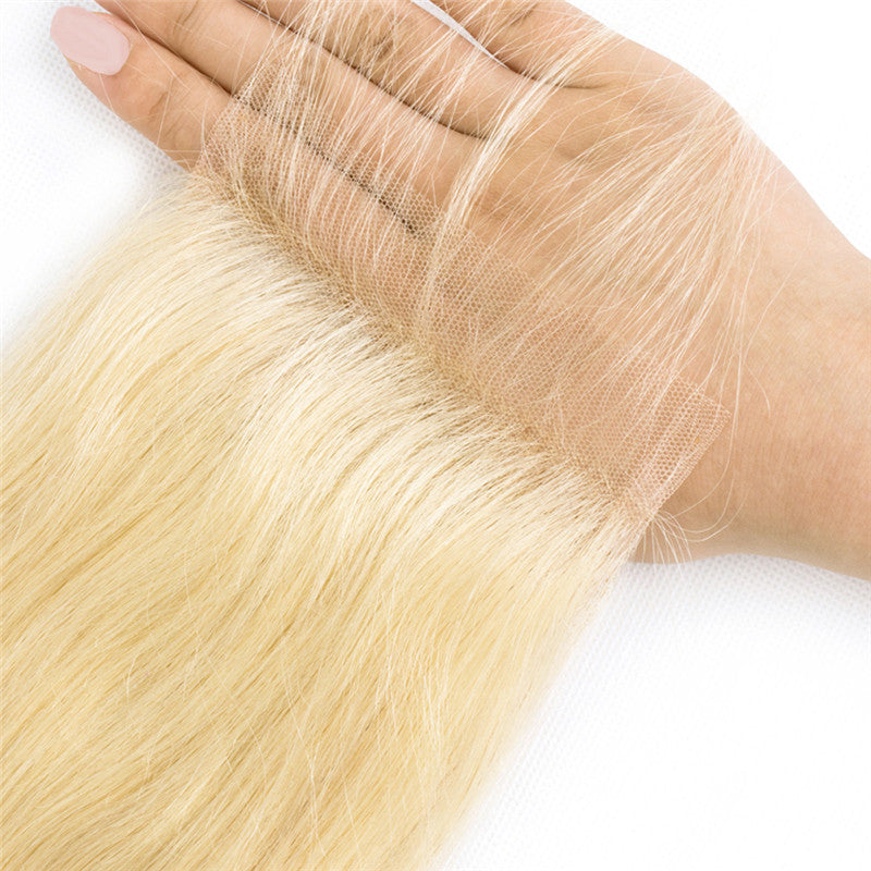 613 4x4 Lace Closure Body Wave Light Brown Lace Human Hair Natural Headline Pre Plucked Hairline