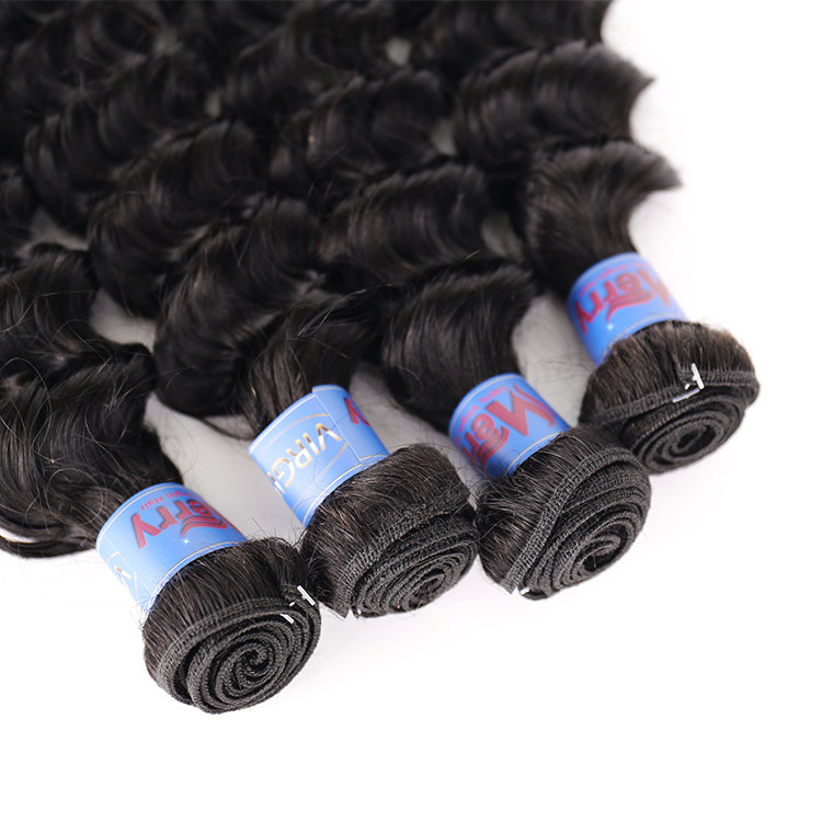 4 Bundles Deep Wave Best Selling For Black Women Natural Curly Wholesale Hair Extension
