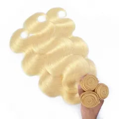613 Color Body Wave Human Hair Weft 1 Bundle 2,3,4 Bundles Honey Blonde Hair Color