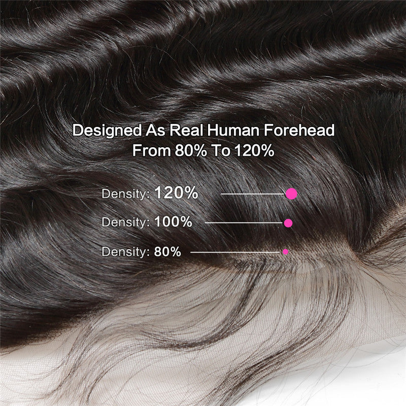 Deep Wave Curly 4x4 Silk Base Lace Closure Frontal Natural Headline Medium Brown Lace Human Hair Baby Hair