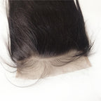 6x6 Straight Big Lace Closure Pre Plucked With Baby Hair Natural Hairline Brazilian Remy Hair Big Lace Size Swiss