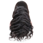Body Wave Transparent Lace Front Wig Average Size Suitable Dying Colors Natural Headline No Shedding No Tangle