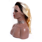 1B 613 Body Wave Lace Wigs Natural Black And Blonde Ombre Lace Front Wig