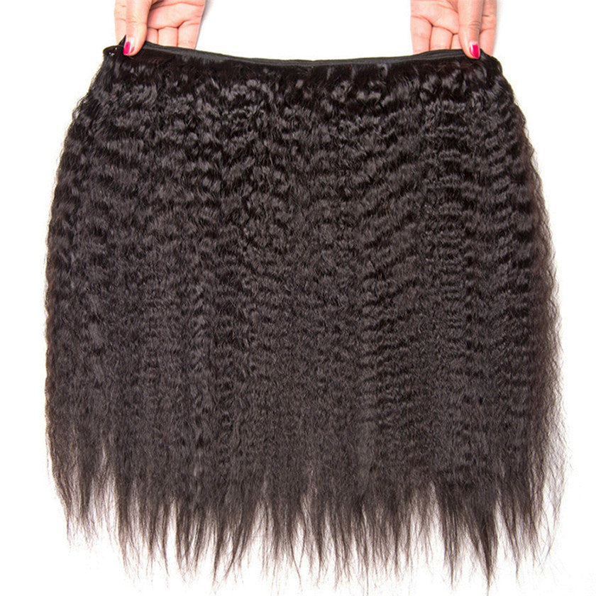3 Bundles Kinky Straight 100% Raw Unprocessed Best Quality Virgin Kinky Straight Hair Weft