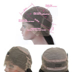 Kinky Curly 360 Lace Front Wig 150% Density Natural Headline Can Be Permed Human Hair Natural Color