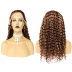 MerryHair 4#27 Highlight Wholesale Cheap Transparent Lace Front Wig Human Hair Lace Wigs