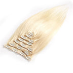 613 Color Straight 120g Human Hair 10PCS Clip In Hair Extentions For Women 10~30 Inch