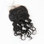 Natural Wave Wavy 4x4 Silk Base Lace Closure Human Hair Natural Headline Medium Brown Lace Baby Hair