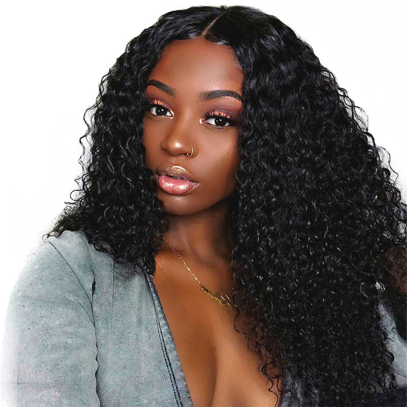3 Bundles Curly Hair Weft Virgin Hair No Chemical Processing Natural Color