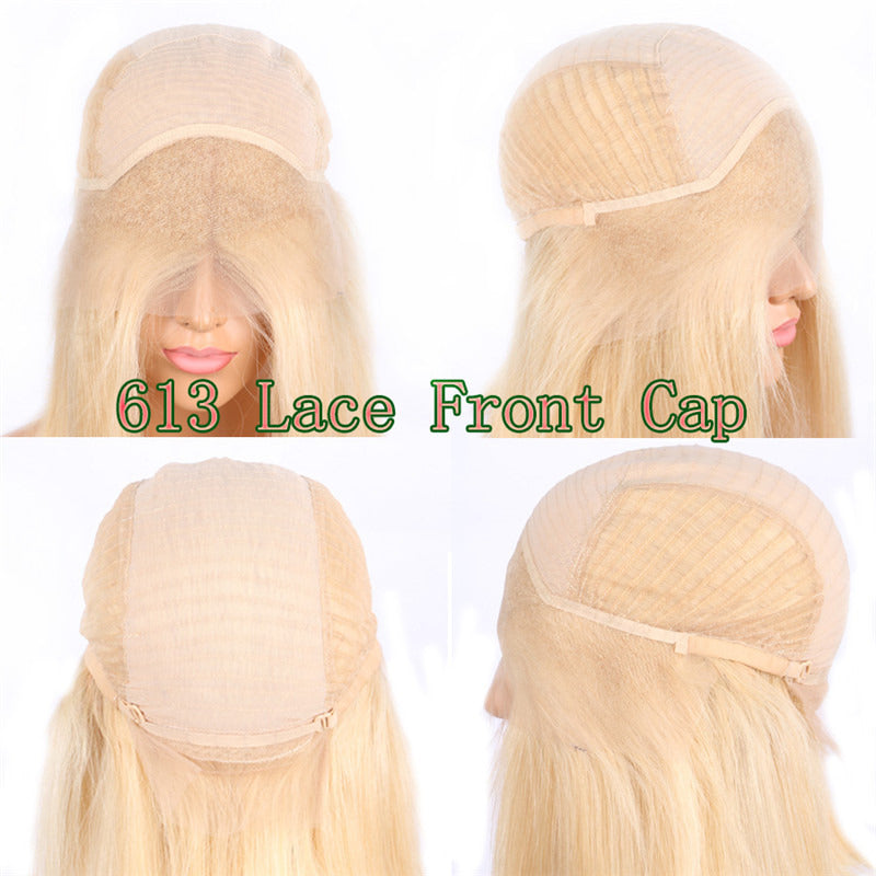 Straight Bob Lace Front Wig 613 Color 150% Density Glueless Swiss Lace Human Hair Pre Plucked Hairline