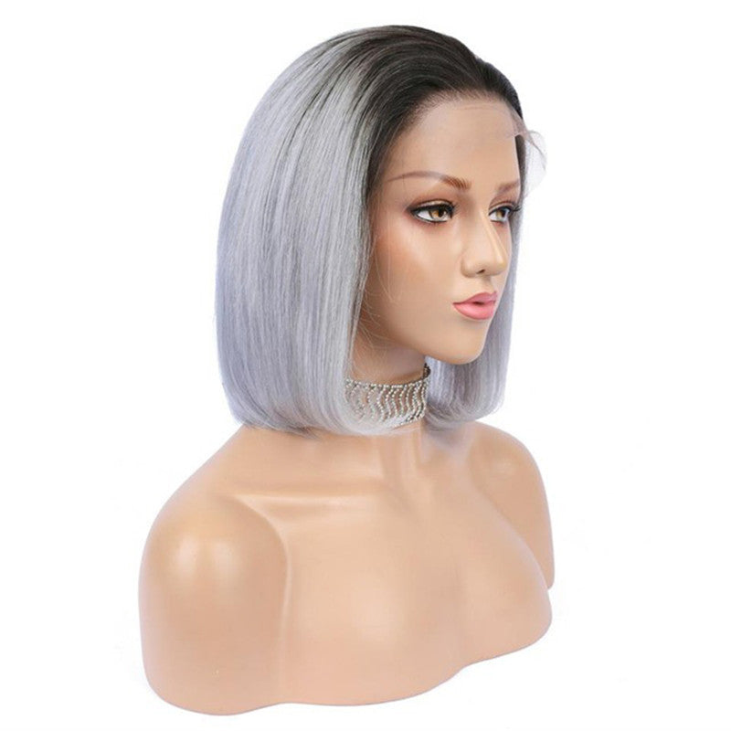 Bob Wig Colorful With Two Colors Lace Front Wig Color Bobs Straight