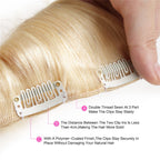 613 Color Straight 120g Human Hair 10PCS Clip In Hair Extentions For Women 10~30 Inch