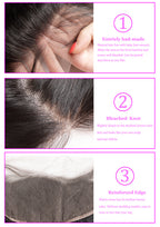 13x6 Body Wave Lace Frontal Hand Tied Natural Headline No Chemical Processing