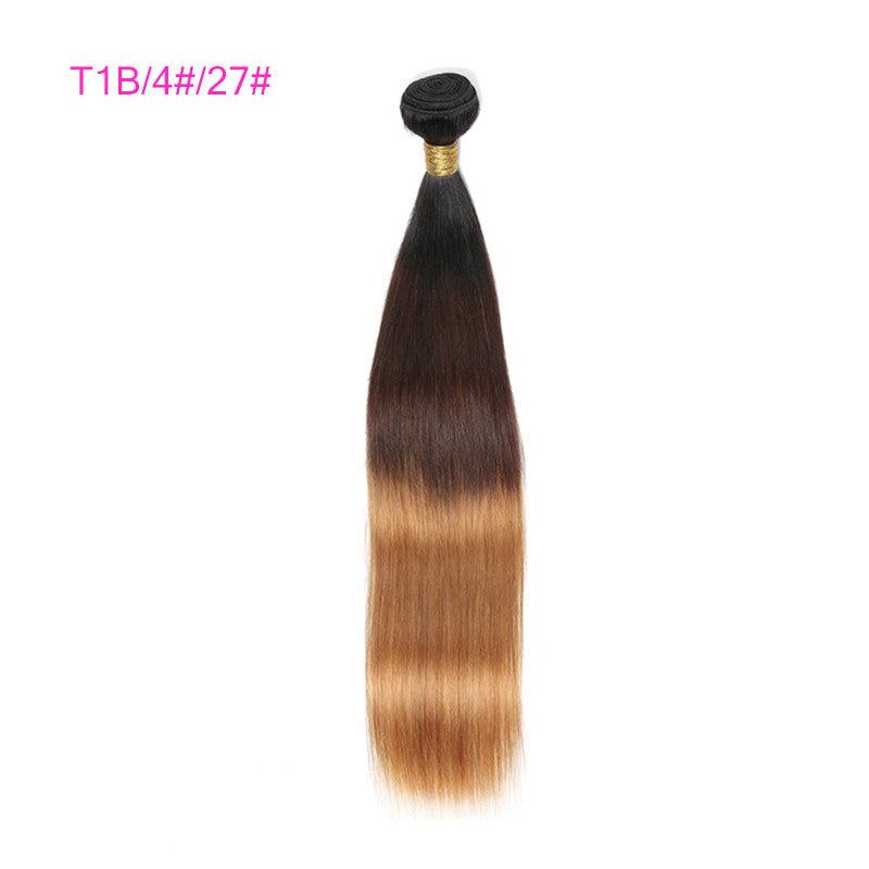 4 Bundles Straight Ombre Hair 2019 Hair Color Trends 100% Human Hair Rose Gold Ombre On Dark Hair