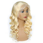 Color Full Lace Wig Loose Wave 613# Color Top Quality With Baby Hair Blonde Color Wig 130% Density