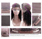 Silky straight lace front wig different color hair with different density