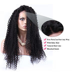 13x6 Lace Front Wig Kinky Curly Can Be Permed Average Size No Shedding No Tangle Suitable Dying Colors