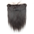 Straight Silk Base Lace Closure Frontal Bleached Knots Pre Plucked Hairline Natural Headline Human Hair