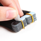 40 Pieces Natural Color Tape In Hair Extensions #1B Human Hair Remy Colored Extensions 100g 40Pcs