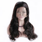 Body Wave 360 Lace Front Wig 150% Density Bleached Knots Natural Headline Glueless Pre Plucked Hairline